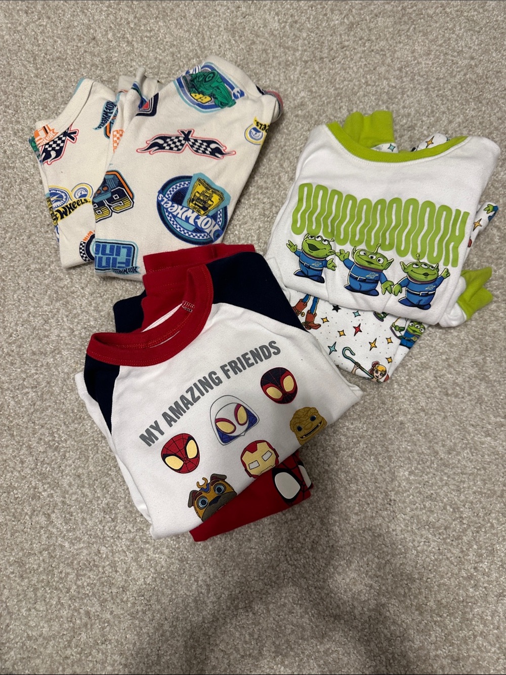 Set of 3 Gap and Old Navy Boys 3T Pajamas